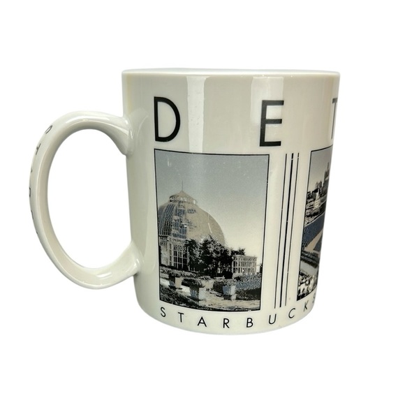 Starbucks 2003 City Scenes Series Barista Detroit Michigan Coffee Tea Mug Cup - Picture 1 of 8